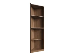 ModernLuxe Estante / prateleira de canto - 55×32×180 cm - Com sistema anti-queda - Vitrine - MDF - Marrom^ Prateleira