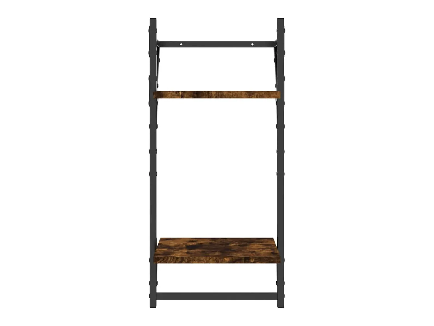 Prateleira| Estante 2 prateleiras c/ barras 2pcs 30x25x65cm carvalho sonoma PT501994 Castanho