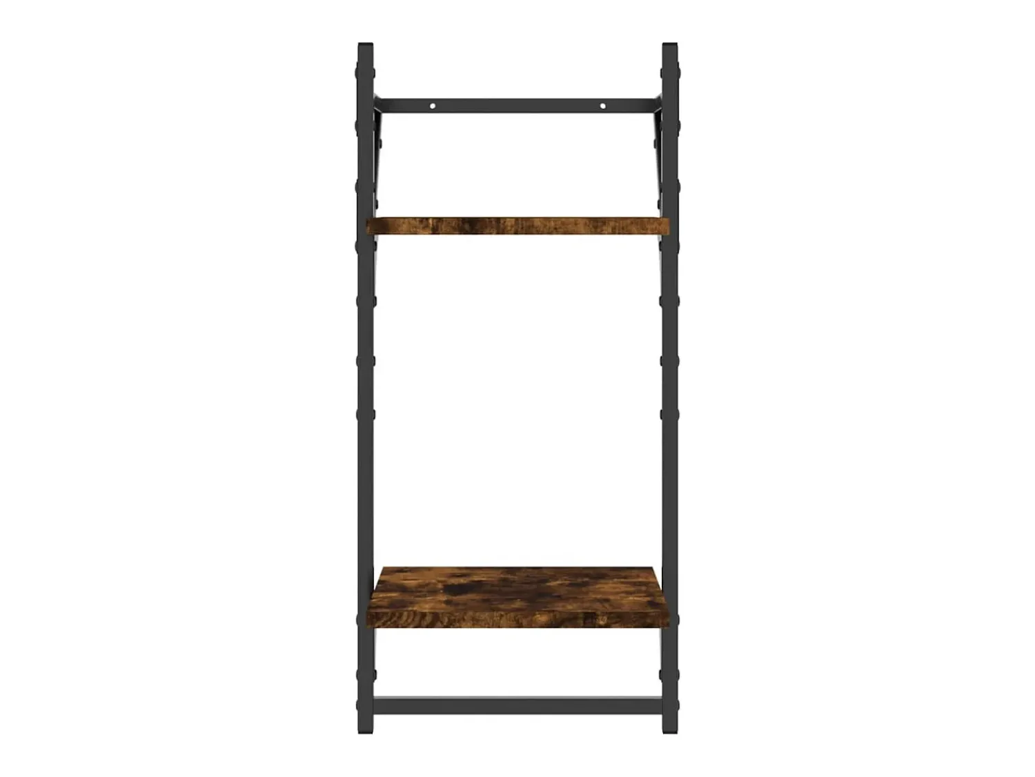 vidaxl Estante 2 prateleiras c/ barras 2pcs 30x25x65cm carvalho sonoma^ Prateleira