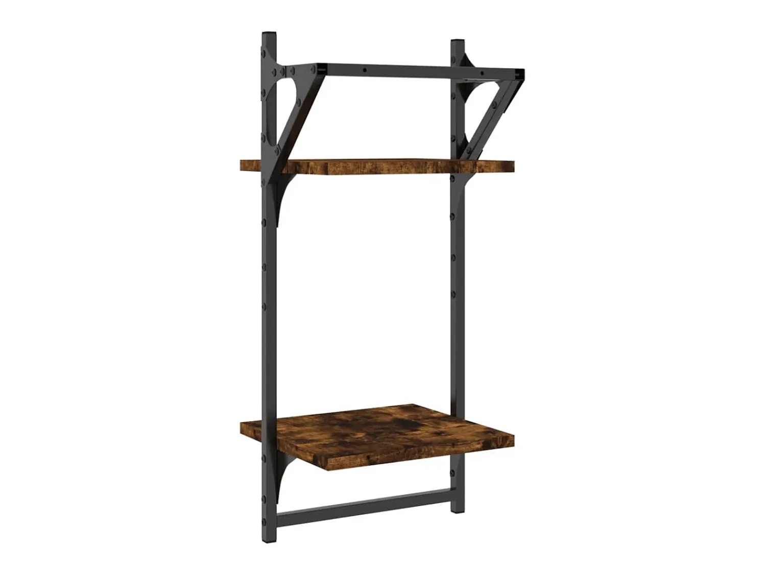vidaxl Estante 2 prateleiras c/ barras 2pcs 30x25x65cm carvalho sonoma^ Prateleira