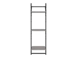 Prateleira* Estante 3 prateleiras c/ barras 2pcs 30x25x100 cm cinza sonoma PT970692 Cinzento