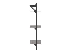 Prateleira*vidaxl Estante 3 prateleiras c/ barras 2pcs 30x25x100 cm cinza sonoma Cinzento