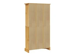 Vitrina|vidaxl Estante 4 prateleiras Corona Range pinho mexicano 80x29x150 cm Castanho