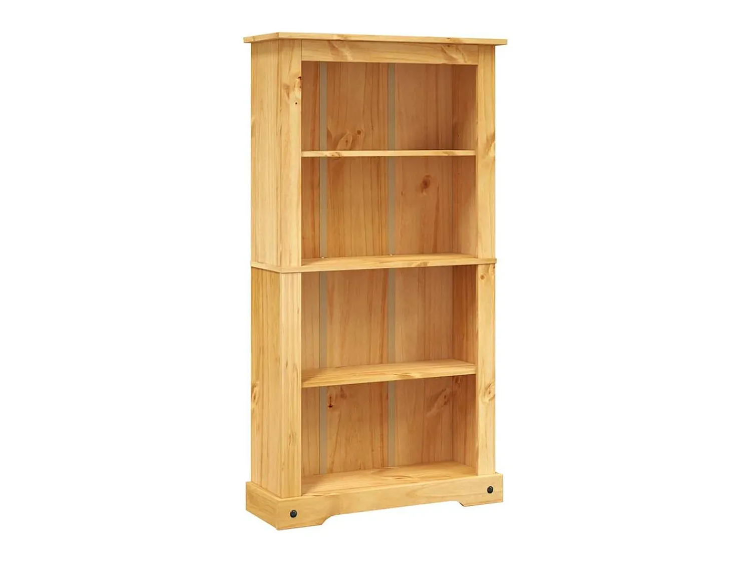 Vitrina|vidaxl Estante 4 prateleiras Corona Range pinho mexicano 80x29x150 cm Castanho