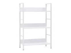 Vitrina*vidaxl Estante 3 prateleiras derivados de madeira Branco