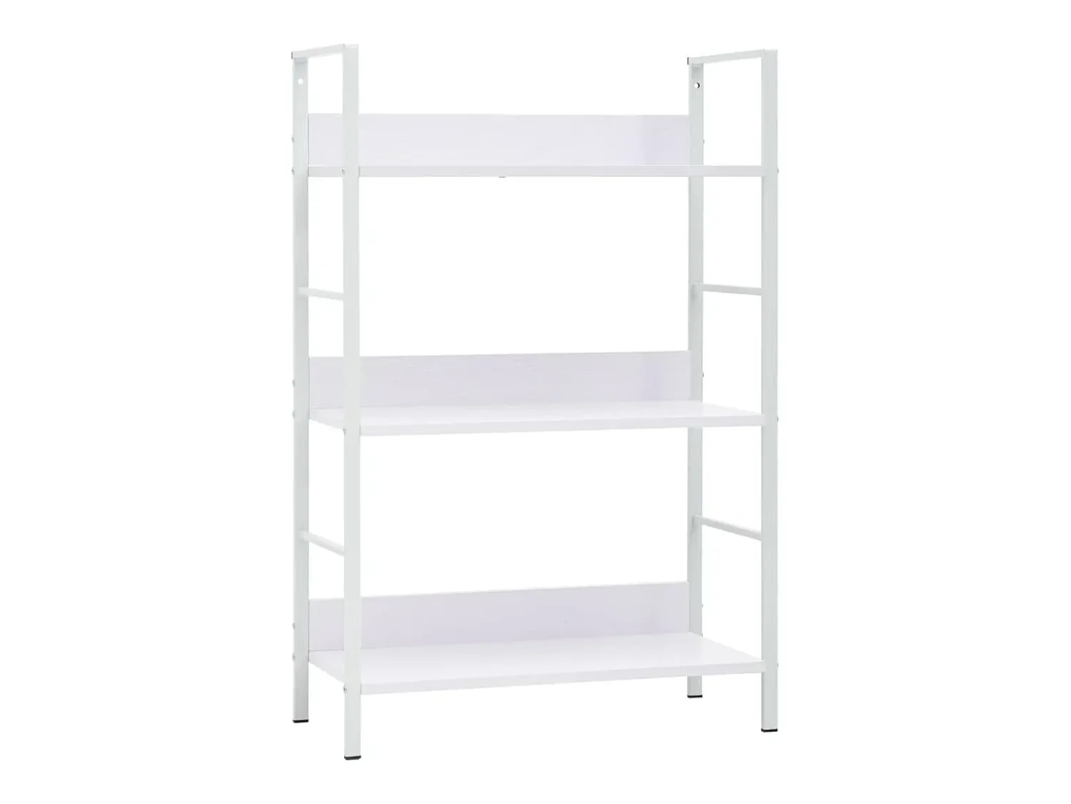 Vitrina*vidaxl Estante 3 prateleiras derivados de madeira Branco