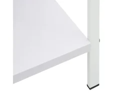 Vitrina*vidaxl Estante 3 prateleiras derivados de madeira Branco