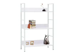 Sale Estante 3 prateleiras derivados de madeira PT328866 Branco