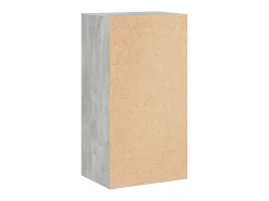 Biblioteca|vidaxl Estante 2 prateleiras 40x30x76,5 cm contraplacado cinza cimento Cinzento