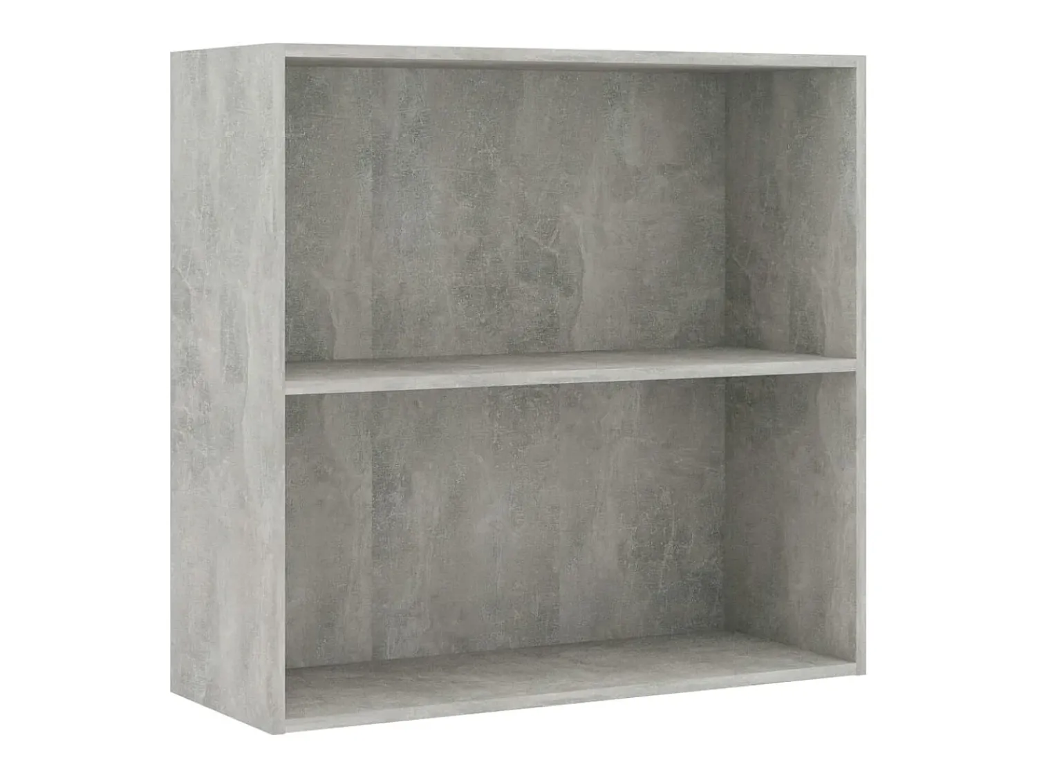Biblioteca|vidaxl Estante 2 prateleiras 80x30x76,5cm contraplac. cimento Cinzento