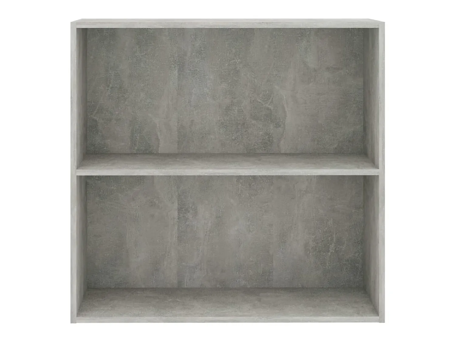 Biblioteca|vidaxl Estante 2 prateleiras 80x30x76,5cm contraplac. cimento Cinzento