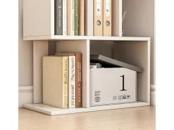 ESTANTE ABERTA DE PÉ BRANCA PRATELEIRA ARMÁRIO BIBLIOTECA MODERNA LOFT 140 CM^ Prateleira