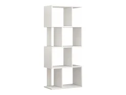 ESTANTE ABERTA DE PÉ BRANCA PRATELEIRA ARMÁRIO BIBLIOTECA MODERNA LOFT 140 CM^ Prateleira