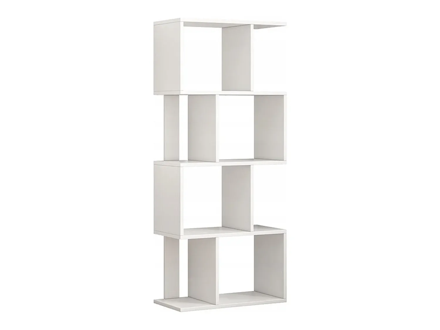 ESTANTE ABERTA DE PÉ BRANCA PRATELEIRA ARMÁRIO BIBLIOTECA MODERNA LOFT 140 CM^ Prateleira