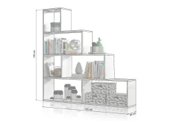 duehome Estante Alice Blanco Brillo^ Prateleira