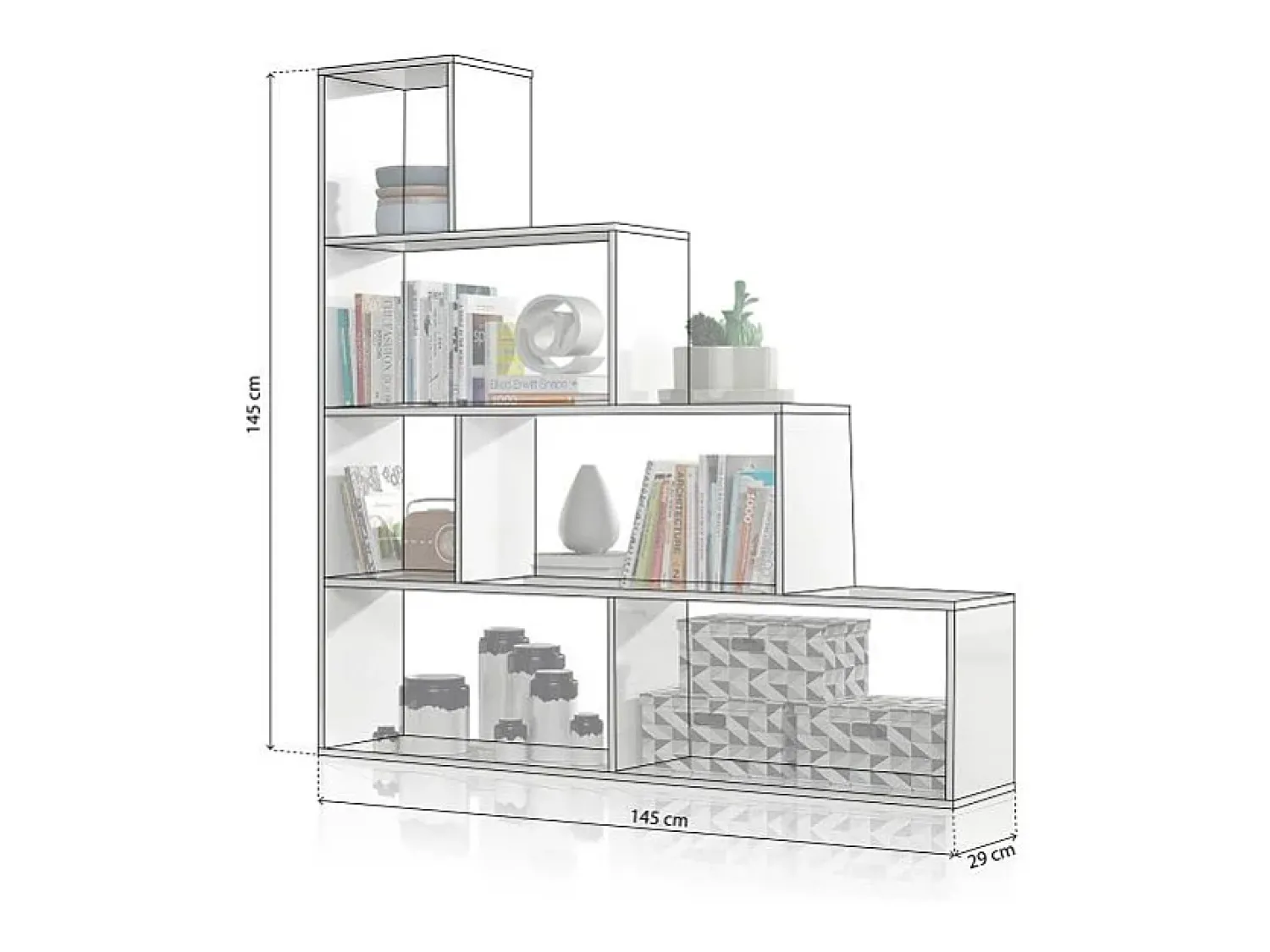 duehome Estante Alice Blanco Brillo^ Prateleira