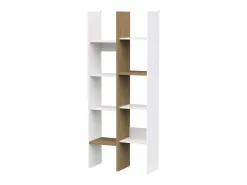 New Estante alta Access Hamilton Carvalho/ 76x183x33 cm Branco