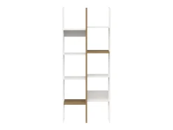 New Estante alta Access Hamilton Carvalho/ 76x183x33 cm Branco