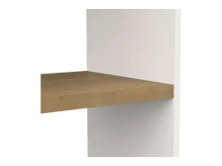 New Estante alta Access Hamilton Carvalho/ 76x183x33 cm Branco