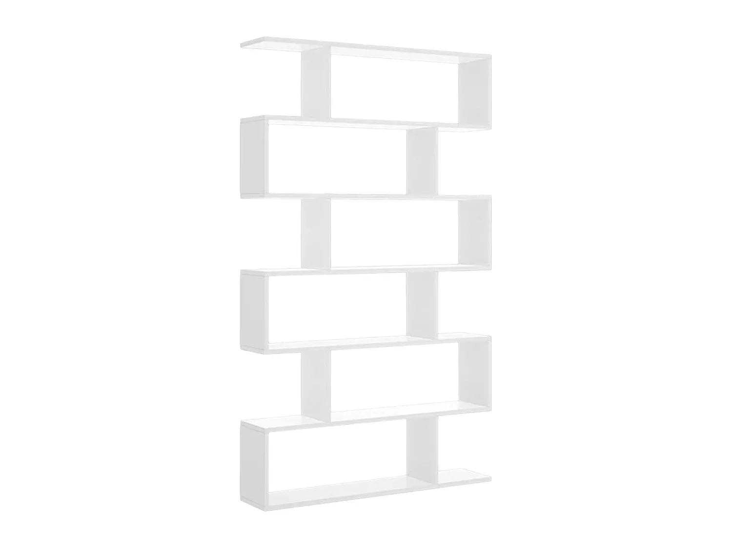 Prateleira|Vente-unique Estante alta assimétrica 6 divisões TOMINI - Cor: branca Branco