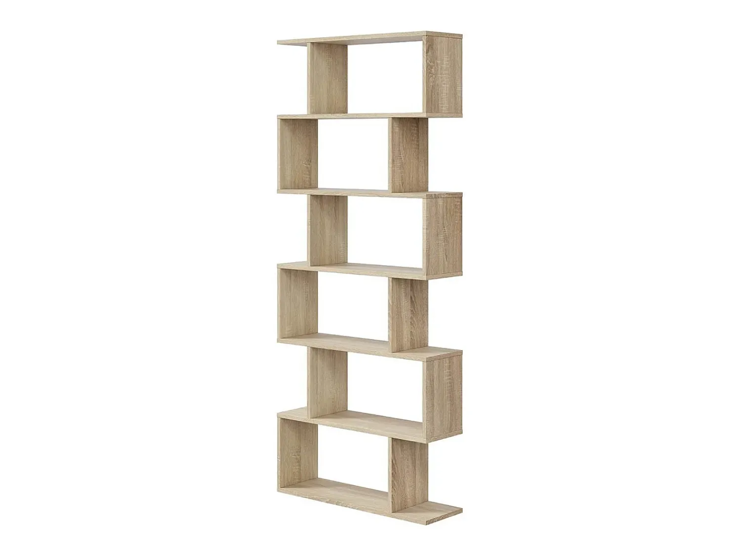 Biblioteca|Calicosy Estante alta Athena Sala de jantar/Corredor Carvalho canadense 80x192x24 cm Natural claro
