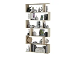 Biblioteca|Calicosy Estante alta Athena Sala de jantar/Corredor Carvalho canadense 80x192x24 cm Natural claro