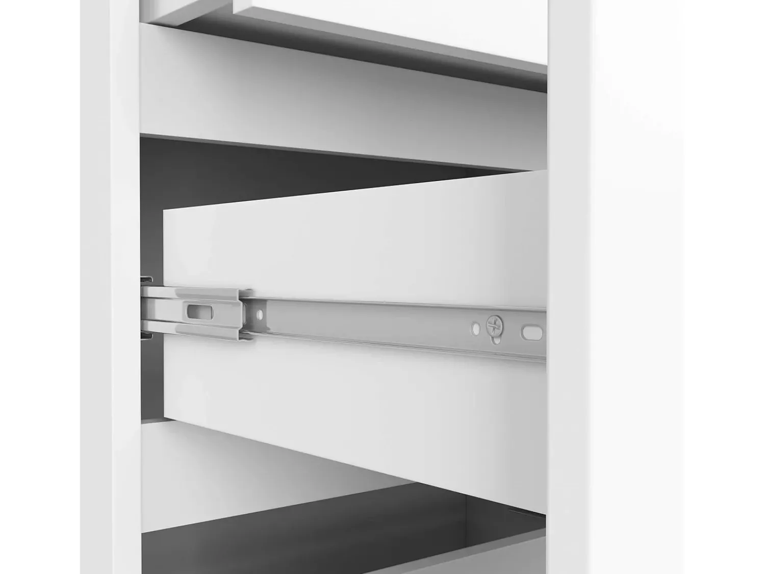 Online Akord Estante Alta com Gavetas e Portas, 60cm, , Laminado, Montagem DIY Branco
