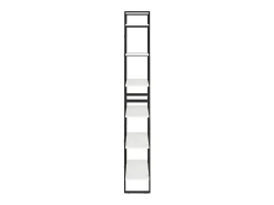 Outlet vidaxl Estante alta 80x30x210 cm madeira de pinho maciça branco Castanho