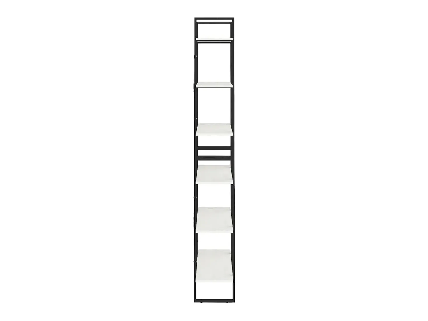 Outlet vidaxl Estante alta 80x30x210 cm madeira de pinho maciça branco Castanho