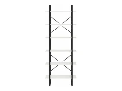 Outlet vidaxl Estante alta 80x30x210 cm madeira de pinho maciça branco Castanho