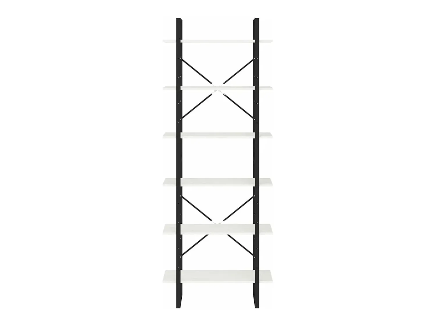 Outlet vidaxl Estante alta 80x30x210 cm madeira de pinho maciça branco Castanho