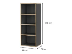 Vicco Estante antracite 40x30x100 tetrix^ Prateleira
