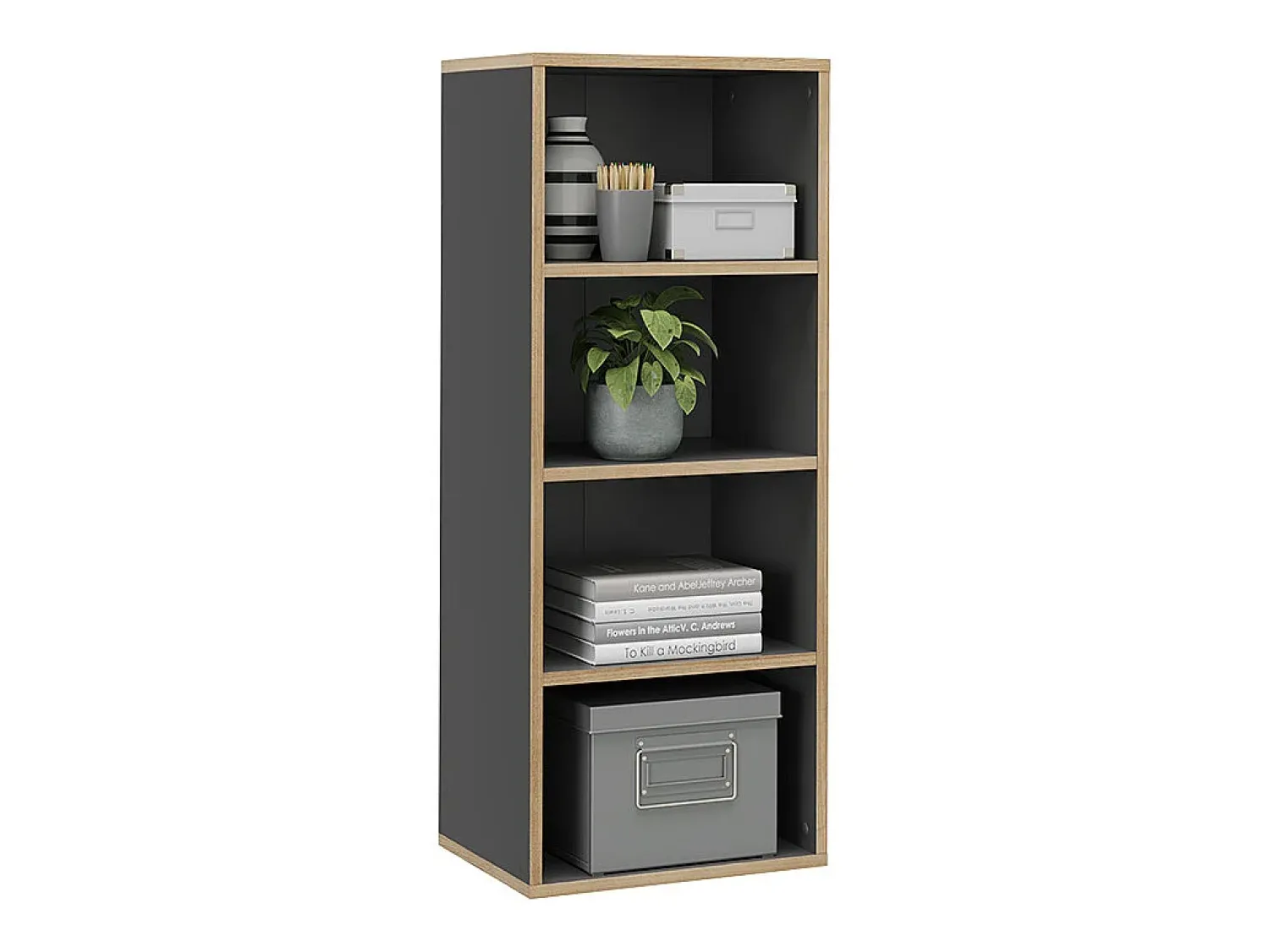 Vicco Estante antracite 40x30x100 tetrix^ Prateleira