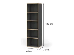 Hot Vicco Estante antracite 40x30x140 tetrix Cinza antracite