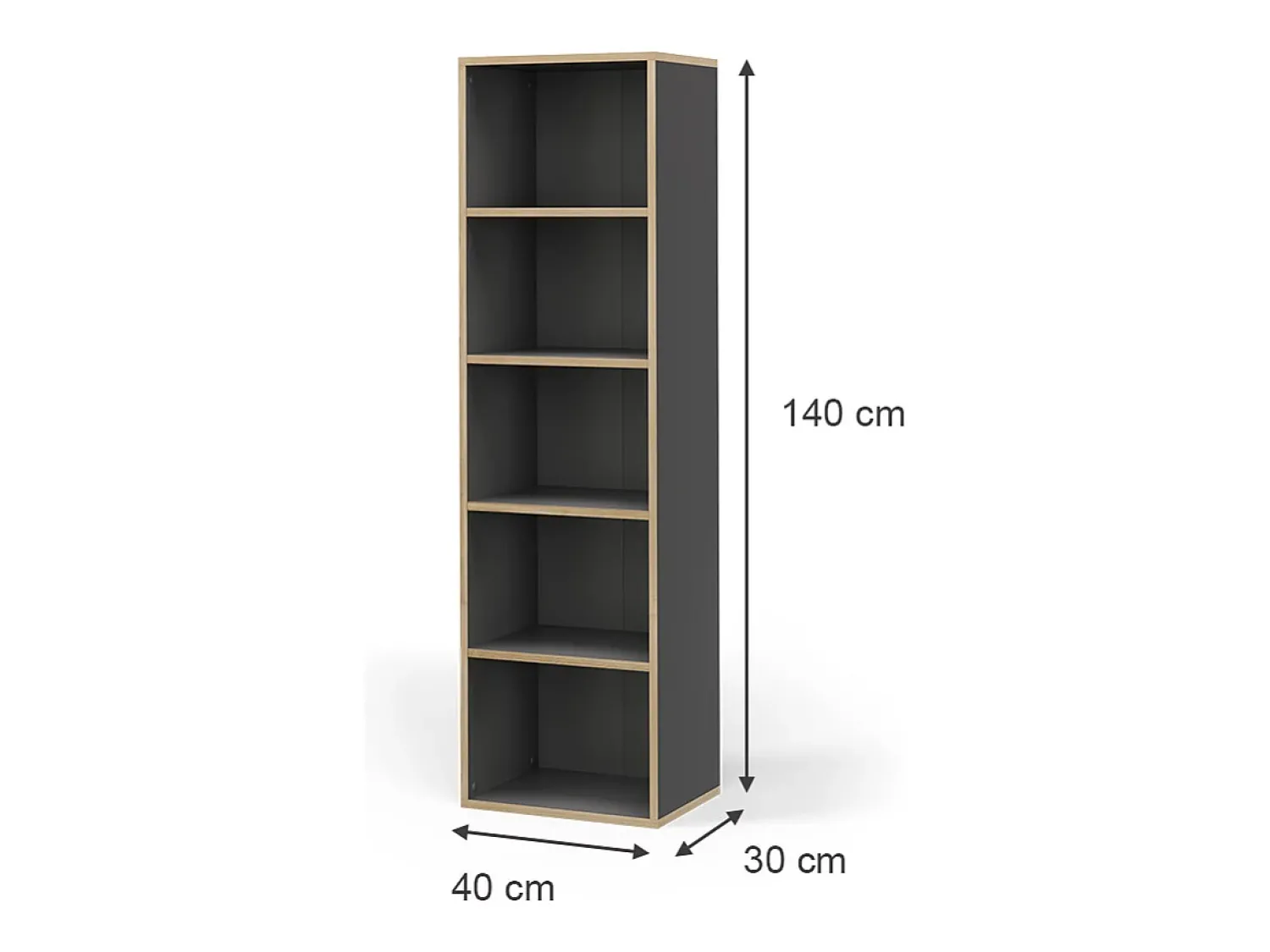 Hot Vicco Estante antracite 40x30x140 tetrix Cinza antracite