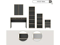 Hot Vicco Estante antracite 40x30x140 tetrix Cinza antracite