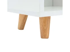 Prateleira| Estante Anzio Branca com 4 Portas e 4 Prateleiras Branco