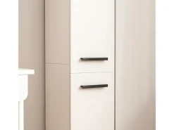 Móvel De Arrumação* ESTANTE ARMÁRIO MODERNO DE PÉ COLUNA ALTA LOFT 2 PORTAS 174 CM Branco