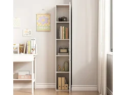Móvel De Arrumação* ESTANTE ARMÁRIO MODERNO DE PÉ COLUNA ALTA LOFT 2 PORTAS 174 CM Branco