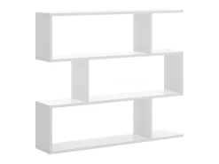 Discount Vente-unique Estante baixa assimétrica 3 divisões TOMINI - Cor: branca Branco