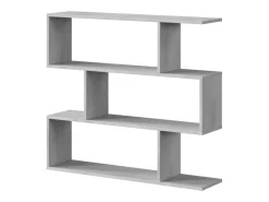 Loungitude Estante baixa Athena Cimento branco 110x97x24 cm Sala de estar Sala de jantar^ Prateleira