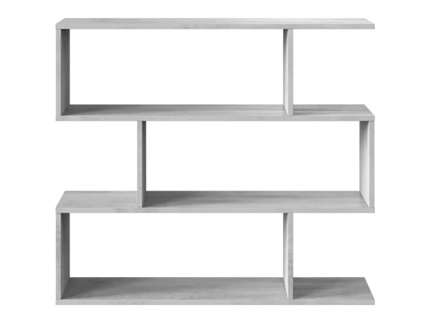 Loungitude Estante baixa Athena Cimento branco 110x97x24 cm Sala de estar Sala de jantar^ Prateleira