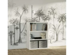 Prateleira| Estante baixa em escala branca 100x76x33 cm Branco