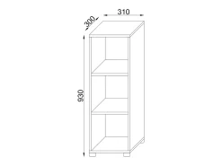 Sale VCM Estante Benas Branco A. 93 x L. 31 x P. 30 cm Multicor