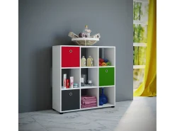 Outlet VCM Estante Benas Branco A. 93 x L. 90 x P. 30 cm Multicor