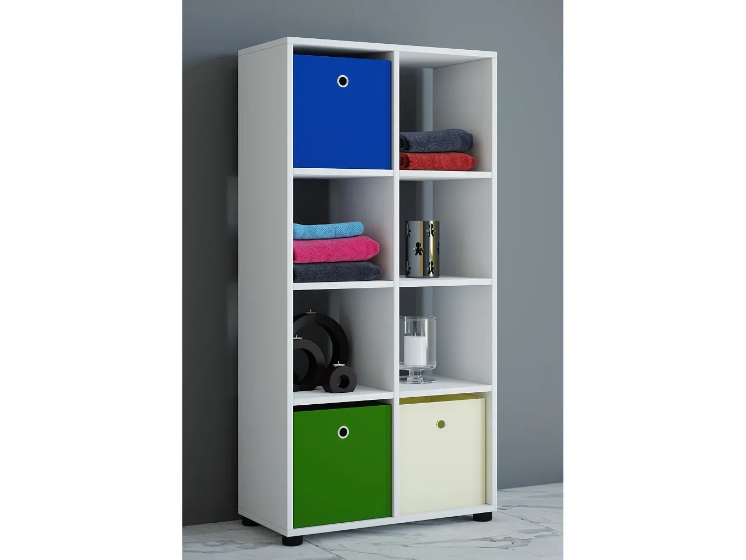 Prateleira|VCM Estante Benas Branco A. 123 x L. 60 x P. 30 cm Multicor