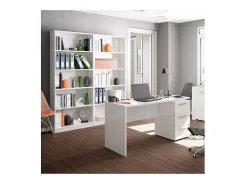Discount Loungitude Estante Biblioteca Moderna Branca Fosca 201x80x28 cm Branco