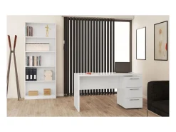 Discount Loungitude Estante Biblioteca Moderna Branca Fosca 201x80x28 cm Branco