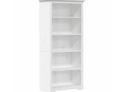 Estante BODO 5 prateleiras 82x40x173 cm pinho maciço PT739019^ Biblioteca