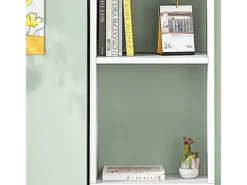 Prateleira| ESTANTE BRANCA PARA LIVROS PRATELEIRAS ALTAS ESCANDINAVA COLUNA ARMÁRIO Branco